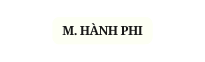 M HÀNH PHI