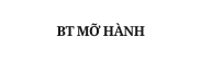 BT MỠ HÀNH